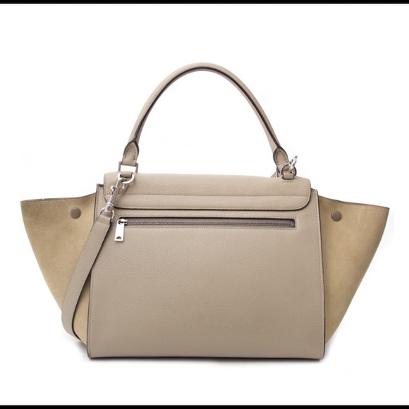 Celine Trapeze two tone beige tote - Picture 3 of 4